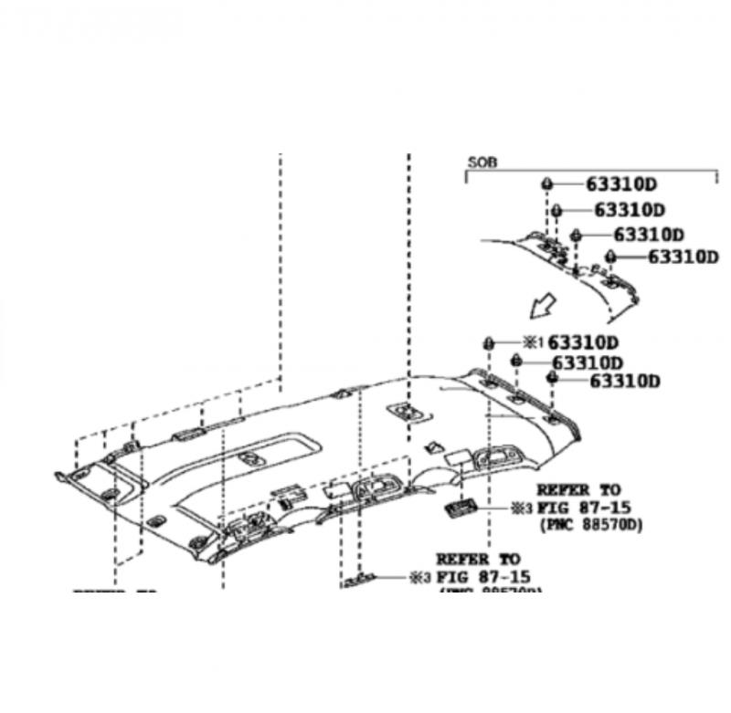 Headlining Assembly - 6331060C90